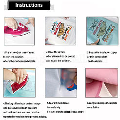 Набор наклеек с логотипом для теплопереносной пленки для домашних животных DIY-WH0230-086