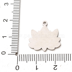 Anhänger aus Edelstahl 304 mit roter Emaille&nbsp;SA-CBA061A-05P