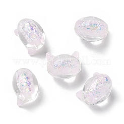 Нити из фольгированных бусин лэмпворк ручной работы&nbsp;FOIL-Z001-04F