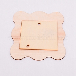 Cadres photo en bois naturel non finis&nbsp;WOOD-WH0108-02