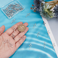 50 шт. подвески из нержавеющей стали 304&nbsp;STAS-HY0001-50