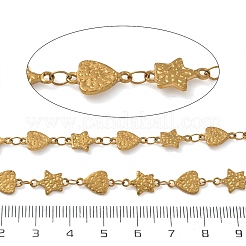 Cadenas de eslabones triangulares y en forma de estrella de acero inoxidable 304 martillado&nbsp;SA-CBA21A8-01G-04