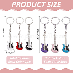 12шт 6 стиля брелок из цинкового сплава KEYC-ME0001-01