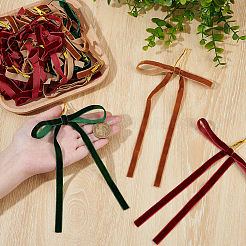 30шт. 3-х цветный бархатный бант&nbsp;AJEW-ME0001-53