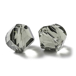 ガラス k9 ガラス  模造オーストリアクリスタルビーズ  多面カット  ナゲット  ダークスレートグレー  8x8mm  穴：1mm&nbsp;GLAA-H024-11B-01