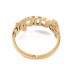 Кольцо-манжета Constellation из нержавеющей стали 304 с ионным покрытием (IP) для женщин&nbsp;RJEW-C097-01G-05