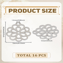 16 шт. подвески из нержавеющей стали 304&nbsp;STAS-LP0003-27