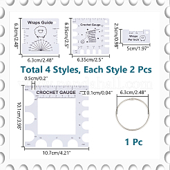 8 шт. швейные линейки из ПВХ DIY-NB0012-39