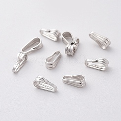 925 застежка на петлях для подвески из стерлингового серебра с родиевым покрытием STER-I005-25P