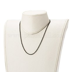 Colliers à chaîne rolo en acier inoxydable 304&nbsp;NJEW-JN03568-02
