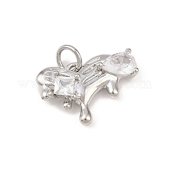 Латунные микро проложить кубического циркония подвески&nbsp;KK-G544-19P