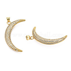 Латунные микропаве прозрачные подвески с фианитом&nbsp;KK-N227-140LG