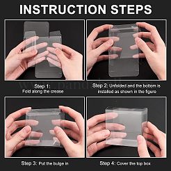 Прозрачная коробка из пвх конфеты угощение подарочная коробка CON-WH0085-12