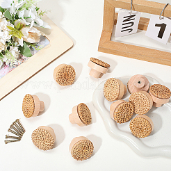 Круглые ручки для ящиков из ротанга и дерева DIY-WH20410-01A