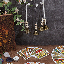 5шт 5 комплекта железных колокольчиков подвесных украшений&nbsp;HJEW-PH02192