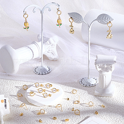 20 шт. латунные серьги-гвоздики&nbsp;MAK-BBC0001-26