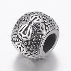 Европейские бусины из нержавеющей стали 304 STAS-P173-083AS