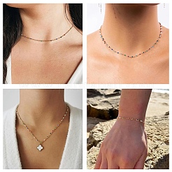 Цепи из латуни и стекла ручной работы&nbsp;CHC-YW0001-10KCG