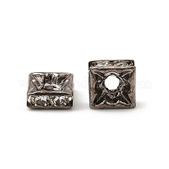 Messing Strass Zwischen perlen&nbsp;RB-A013-6x6-01B-NF