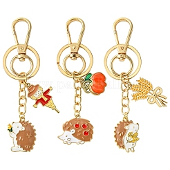 Брелок из эмали из сплава «ежик» KEYC-YW00070-01