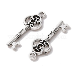 Тибетском стиле сплава Skeleton Key подвески TIBEP-Q043-014-RS