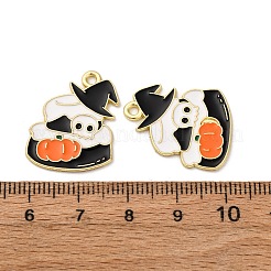 Halloween-Legierung Emaille-Anhänger&nbsp;LS-STAS-I354-01G-D
