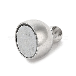 ラックメッキ真鍮マグネットクラスプ  長持ちメッキ  プラチナ  15.5x7x7mm  穴：1.8mm&nbsp;KK-D100-14P
