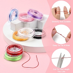 8 рулон 8-х цветов прочная эластичная бисерная эластичная нить EW-FS0001-02