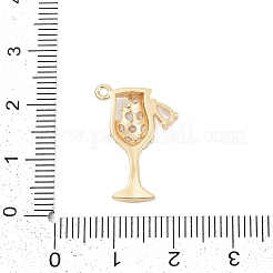 Латунные микро проложить кубического циркония подвески&nbsp;LS-ZIRC-P122-06G-01