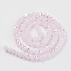 Chapelets de perles en verre électroplaqué&nbsp;X-EGLA-A034-J4mm-L05