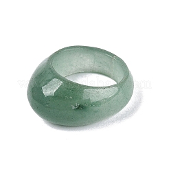 Bagues en aventurine verte naturelle pour unisexe&nbsp;G-Q601-19E