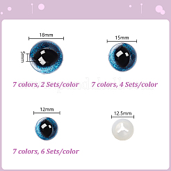 Безопасный глазок из пластика и смолы DIY-GA0008-34