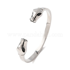 Браслеты-манжеты из нержавеющей стали 304 для женщин и мужчин&nbsp;BJEW-P386-01AS