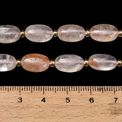 Natürliche Stränge aus hämatoidem Quarz / eisenhaltigen Quarzperlen&nbsp;GG-CBA5B6F-D02-01