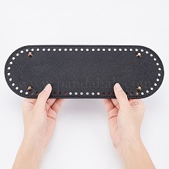 Ovaler Boden aus Kunstleder&nbsp;FIND-WH0066-96B