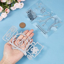 1 лист силиконовых прозрачных штампов DIY-GF0007-03