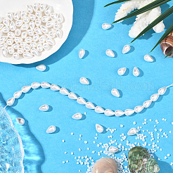 2 нити полированных ракушечных жемчужных бусин&nbsp;BSHE-PA0001-03