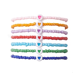 Perline di vetro si estendono bracciali&nbsp;BJEW-JB13539