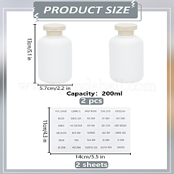 2 шт. пустые многоразовые бутылки с откидной крышкой из полиэтилена&nbsp;MRMJ-LP0001-40B