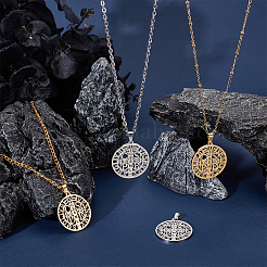 4шт. 2-х цветная подвеска из нержавеющей стали 304&nbsp;STAS-UN0047-44