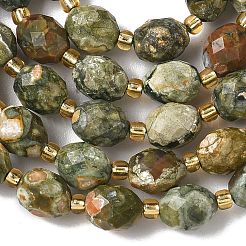 Природные риолитом яшмы бисер нитей G-F809-A09-01