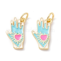 Кулон латунь эмаль&nbsp;KK-C238-01G