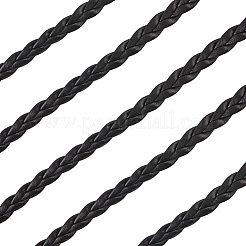 Двухслойный плетеный шнур из искусственной кожи длиной 5 м.&nbsp;LC-GF0001-12D