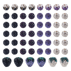 9 стиль полимер ручной работы со стразами глиняные бусины&nbsp;CLAY-BT0001-07