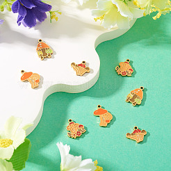 8 шт. 4 стиля эмалевых подвесок из нержавеющей стали 304&nbsp;STAS-TA0003-36