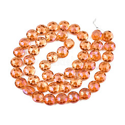 Стеклянные бусины с гальваническим покрытием &nbsp;EGLA-Q084-14mm-04