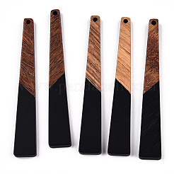 Большие подвески из непрозрачной смолы и орехового дерева&nbsp;LS-RESI-TAC0017-46-C04