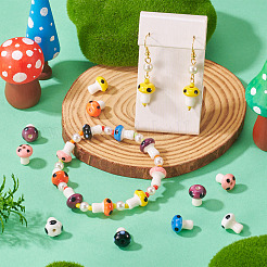 28шт 7 цвета фарфоровые бусины ручной работы&nbsp;PORC-TA0001-23