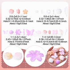 Радужное переливчатое покрытие акриловыми бусинами OACR-FS0001-99A