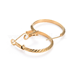 Серьги-кольца из нержавеющей стали 304 EJEW-L232-009G